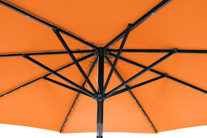 Sonnenschirm mit LED 300 cm orange