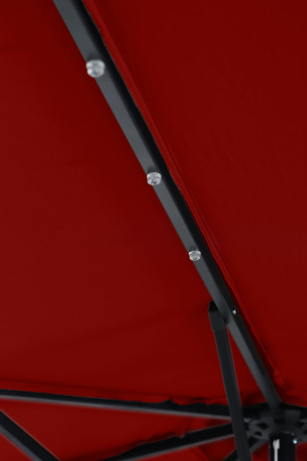Sonnenschirm VAY mit LED 300 cm rot