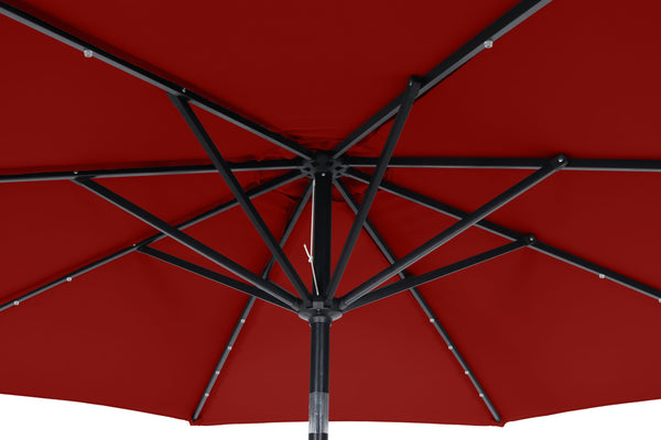 Sonnenschirm VAY mit LED 300 cm rot
