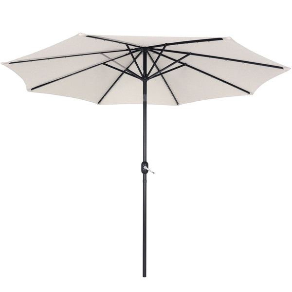 Sonnenschirm VAY mit LED 300 cm weiss