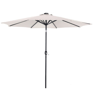 Sonnenschirm VAY mit LED 300 cm weiss