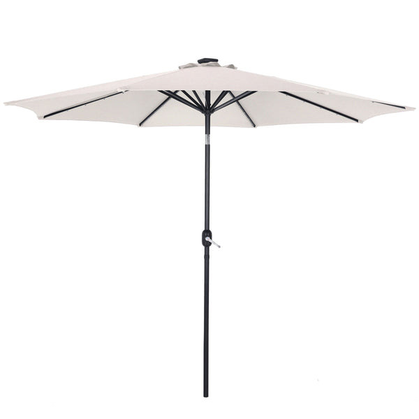 Sonnenschirm VAY mit LED 300 cm weiss