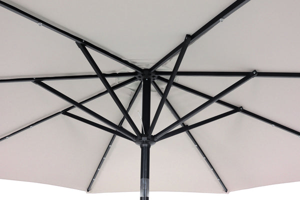 Sonnenschirm VAY mit LED 300 cm weiss