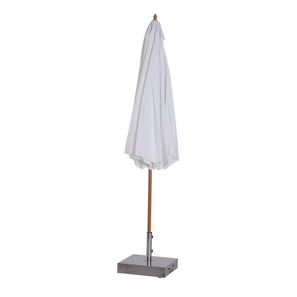 Sonnenschirm ∅300cm Holzschirm Balkonschirm creme