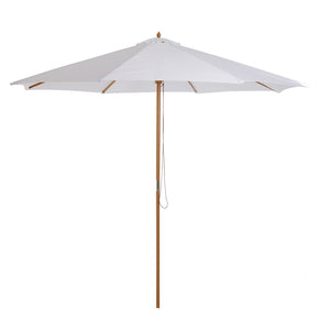 Sonnenschirm ∅300cm Holzschirm Balkonschirm creme