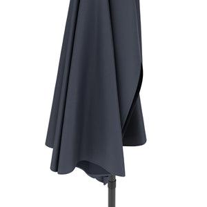 Sonnenschirm halbrund 260 cm anthrazit