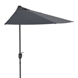 Sonnenschirm halbrund 260 cm anthrazit