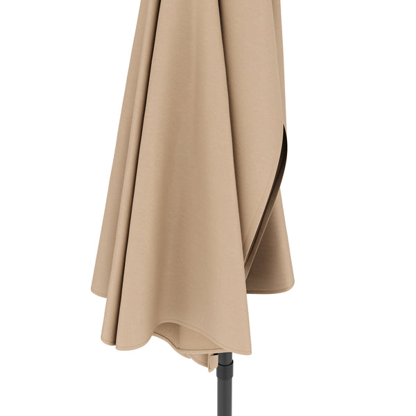 Sonnenschirm halbrund 260 cm beige