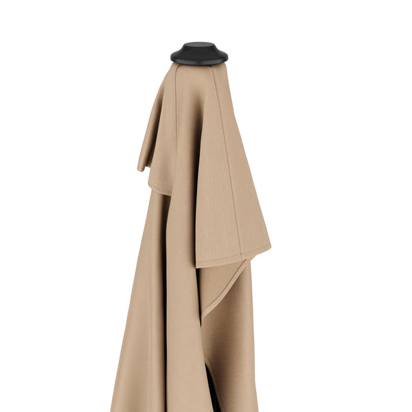 Sonnenschirm halbrund 260 cm beige