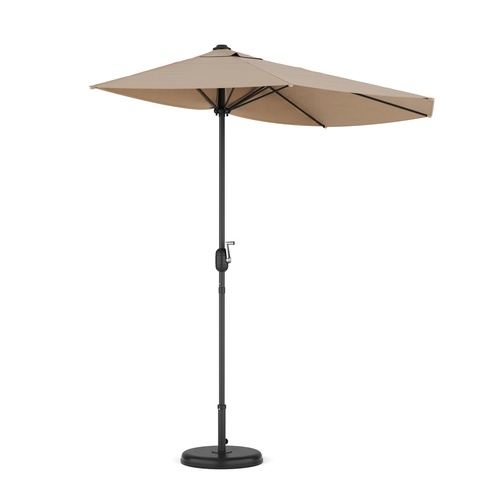 Ombrellone semicircolare, 260 cm, beige