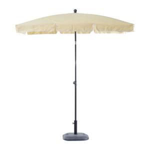 Sonnenschirm rechteckig L200 x B125 neigbar - creme