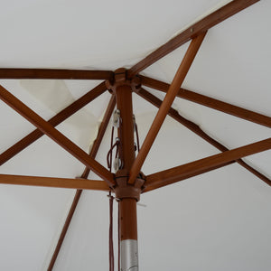 Sonnenschirm rechteckig L200 x B150 neigbar - creme