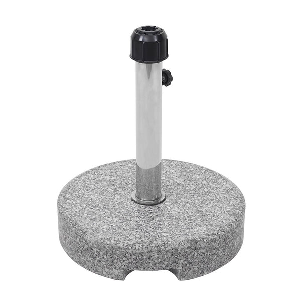Sonnenschirmständer Schirmständer Granit ~ 24kg rund grau