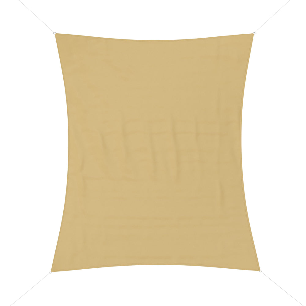 Vela ombreggiante in poliestere 3 x 4 m beige