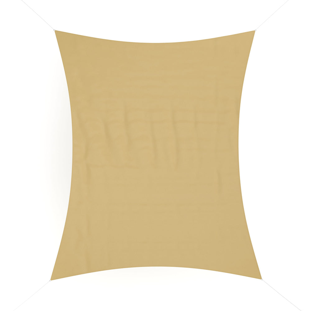 Vela ombreggiante in poliestere 4 x 6 m beige