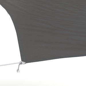 Sonnensegel Polyester Quadrat 3.6 x 3.6 m anthrazit