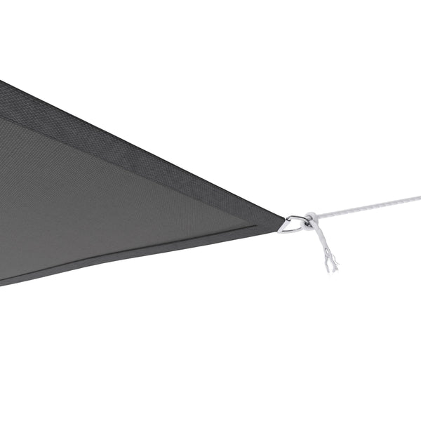 Sonnensegel Polyester Quadrat 3.6 x 3.6 m anthrazit