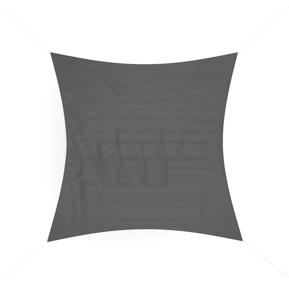 Vela ombreggiante in poliestere quadrata 3,6 x 3,6 m antracite