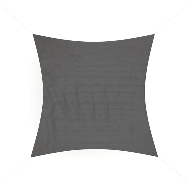 Sonnensegel Polyester Quadrat 3.6 x 3.6 m anthrazit