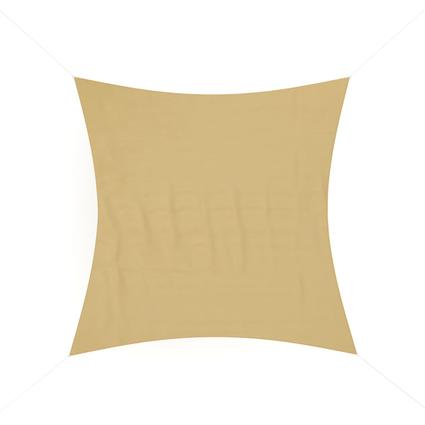 Sonnensegel Polyester Quadrat 3x3 m beige