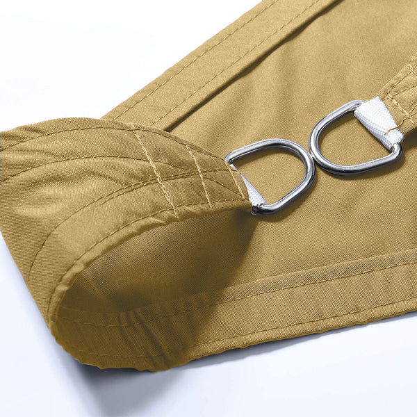 Sonnensegel Polyester Quadrat 5x5m beige
