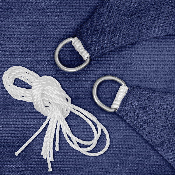 Sonnensegel Quadrat 3x3m blau