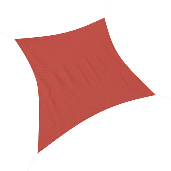 Sonnensegel Quadrat 5x5m rot