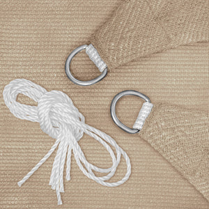 Sonnensegel 7.3 x 7.3 m beige