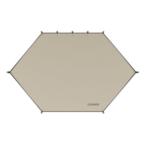 Sonnensegel für Fahrzeug 250 x 400 cm beige