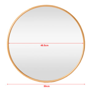 Specchio da parete Ordona Ø50cm oro