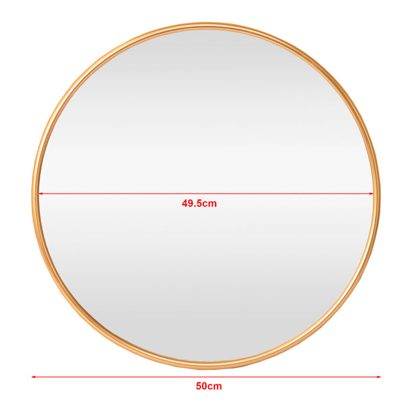 Specchio da parete Ordona Ø50cm oro