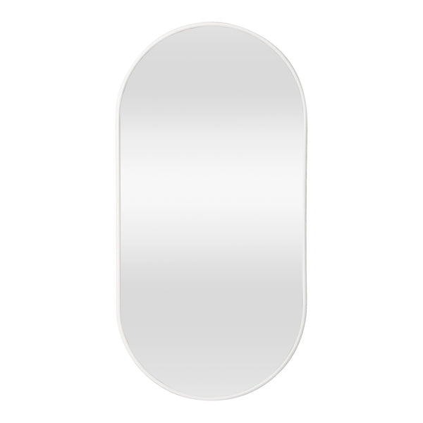 Specchio da parete Picciano, 40x80cm, bianco opaco