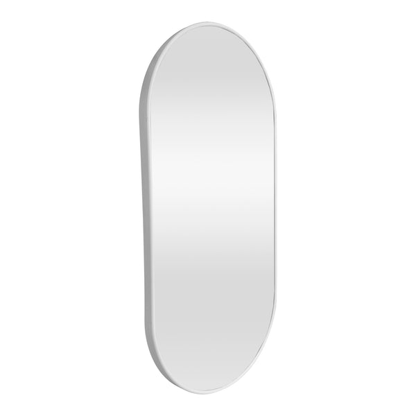 Specchio da parete Picciano, 40x80cm, bianco opaco