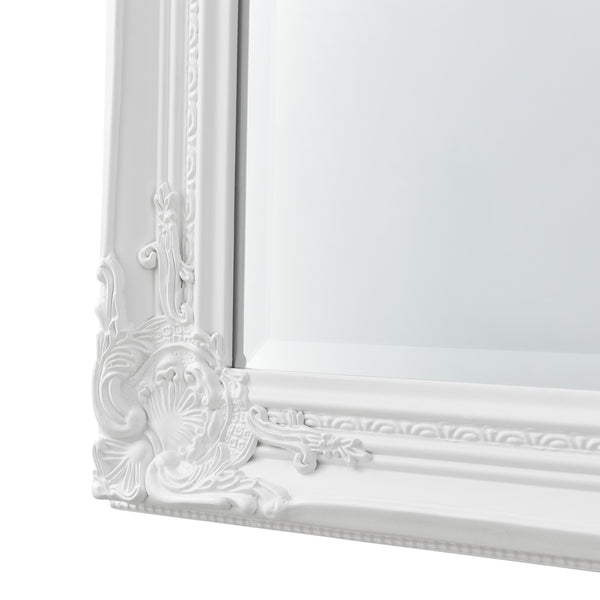 Specchio da parete Livorno 132x42cm Specchio a figura intera Bianco Antico