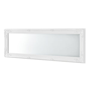 Specchio da parete Livorno 132x42cm Specchio a figura intera Bianco Antico