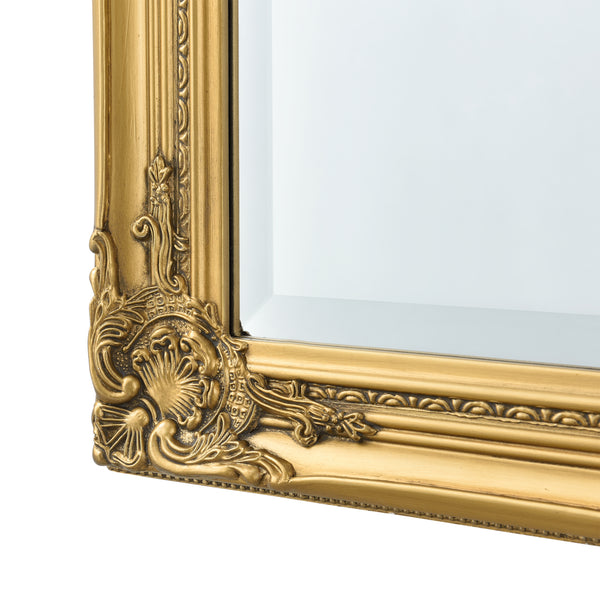Specchio da parete Livorno 132x42cm specchio a figura intera oro antico
