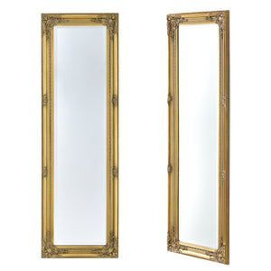 Specchio da parete Livorno 132x42cm specchio a figura intera oro antico