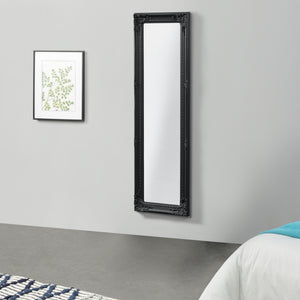 Specchio da parete Livorno 132x42cm Specchio a figura intera Nero Antico