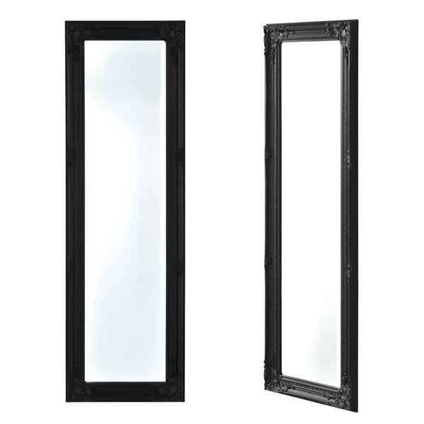 Specchio da parete Livorno 132x42cm Specchio a figura intera Nero Antico