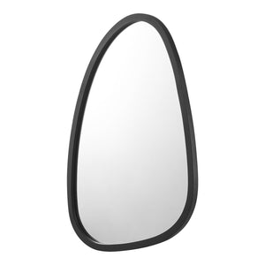 Specchio da parete Grottole, nero opaco, 62x50cm