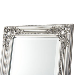 Specchio da parete Livorno 132x42cm specchio a figura intera argento antico