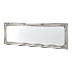 Specchio da parete Livorno 132x42cm specchio a figura intera argento antico
