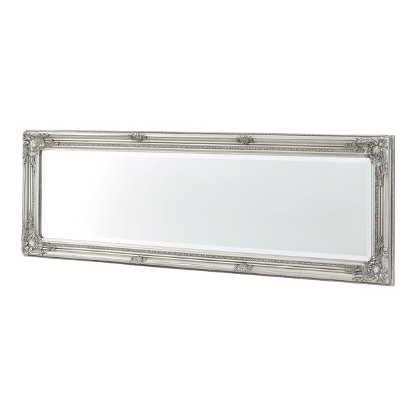 Specchio da parete Livorno 132x42cm specchio a figura intera argento antico