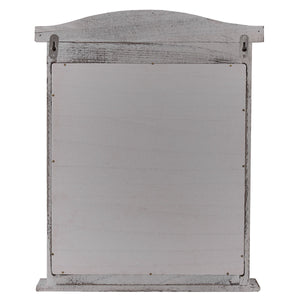 Spiegelfenster mit Fensterläden Shabby Chic ~ grau
