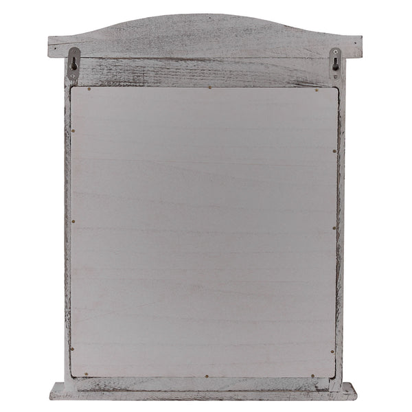 Spiegelfenster mit Fensterläden Shabby Chic ~ grau