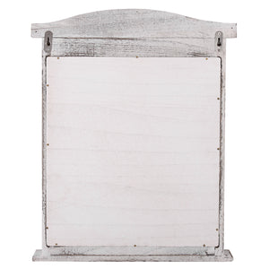 Spiegelfenster mit Fensterläden Shabby Chic ~ weiss