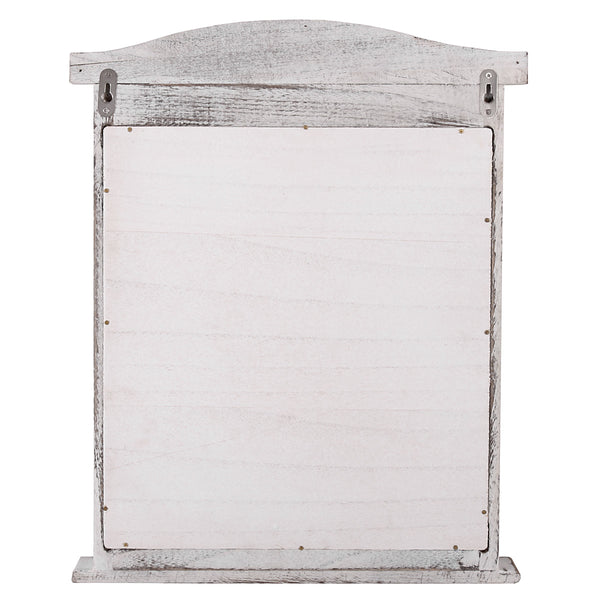Spiegelfenster mit Fensterläden Shabby Chic ~ weiss
