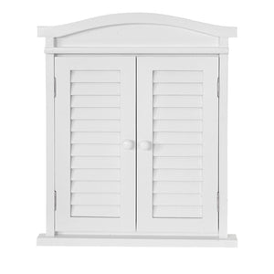 Spiegelfenster mit Fensterläden Shabby Chic ~ weiss lackiert