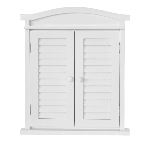 Spiegelfenster mit Fensterläden Shabby Chic ~ weiss lackiert