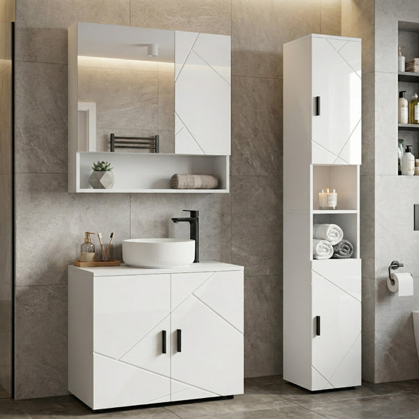 Spiegelschrank Bad AQUALIA 54 x 17 x 55 cm weiss